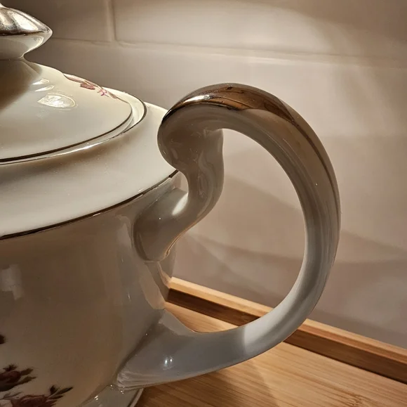 Not for sale Vintage 50s/60s Meiko Tea Rose Floral Tea Set - Picture 15 of 16